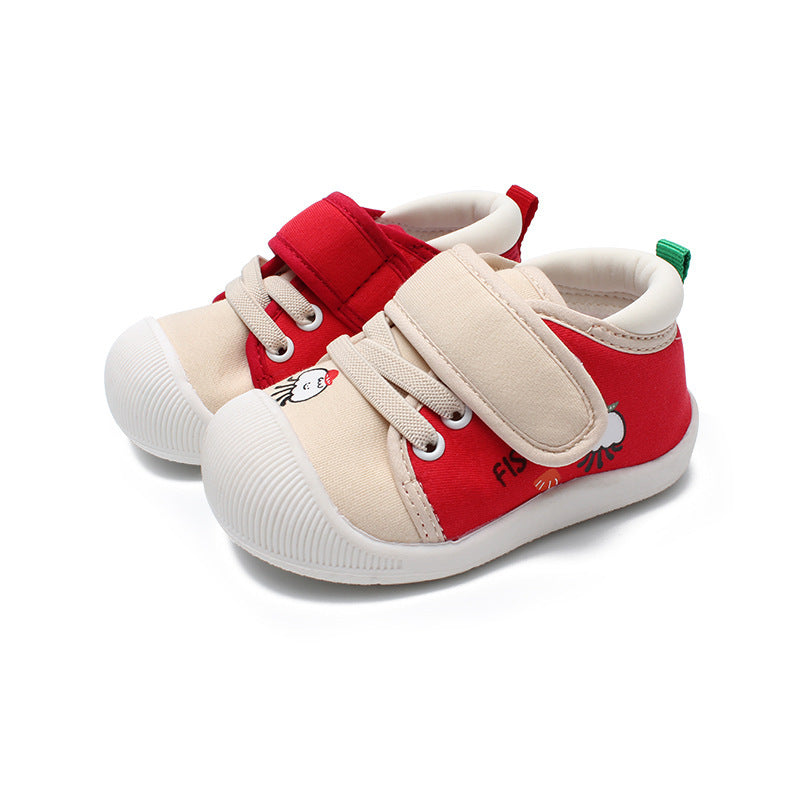 Spring 1-4 Years Old Baby Toddler Shoes Soft Sole Men And Women Non-Slip Cute Cartoon Baby Shoes Children's Shoes