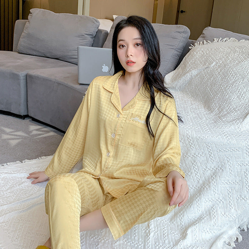 Women's Pajamas Summer Thin Long Sleeves Suit